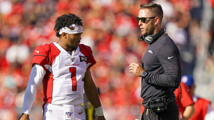 Under Kingsbury, Murray threw for 3,722 yards as a rookie for the Cardinals.